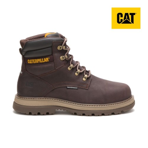 Caterpillar Fairbanks 6" Waterproof Steel Toe Miesten Turvakengät TummanRuskea (VUPGI)